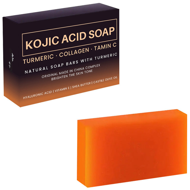 Brightening Skin Color Handmade Turmeric Kojic Acid Soap